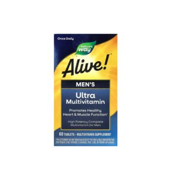 Alive! Men's Ultra Multivitamin 60 tablete - Nature's Way