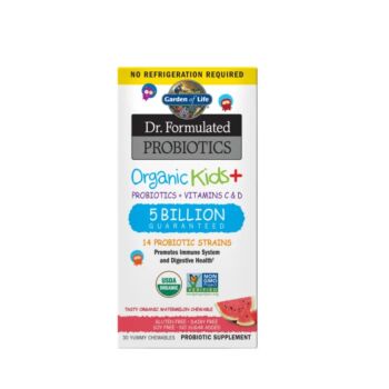 Organic Kids + Dr. Formulated Probiotics Watermelon Chewable 30 Capsule masticabile - Garden of Life
