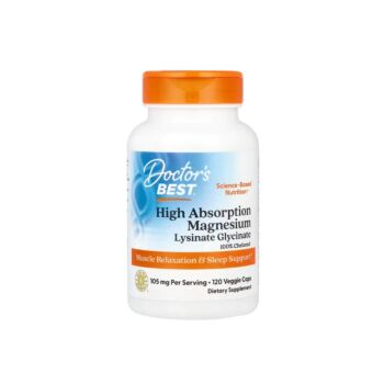High Absorption Magnesium 105mg 120 capsule vegetale - Doctor's Best