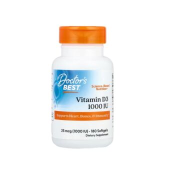 Vitamin D3 25mcg 1000IU 180 Softgels - Doctor's Best