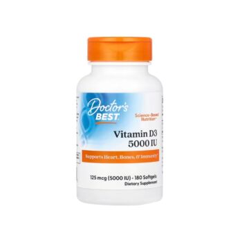 Vitamina D3 125mcg (5000IU) 180 capsule moi - Doctor's Best