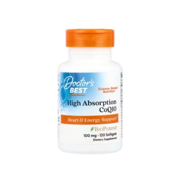 High Absorption CoQ10 with BioPerine 100mg 120Softgels - Doctor's Best