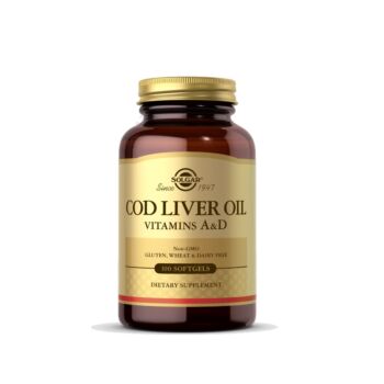 Ulei din ficat de cod (Vitaminele A si D) 250 capsule moi - Solgar