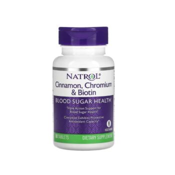 Cinnamon, Chromium & Biotin 60 tablete - Natrol