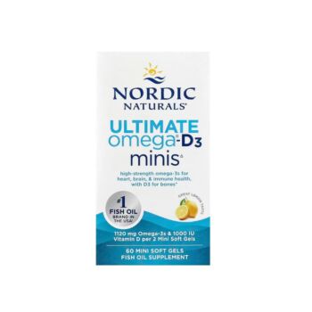 Ultimate Omega-D3 Minis, Lemon 60 capsule - Nordic Naturals