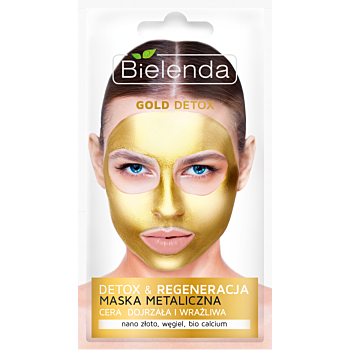 GOLD DETOX MASCA METALICA DETOXIFIANTA PENTRU TEN MATUR SI SENSIBIL 8G