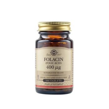 Folacin (Folic Acid) 400μg 100 tablete - Solgar
