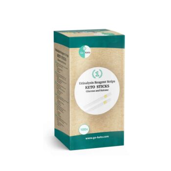 Benzi pentru analiza urinei, Glucoza si Cetona, 100 benzi - Go-Keto