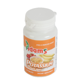 Potasiu (gluconat de potasiu) 99mg 30tablete Adams Vision