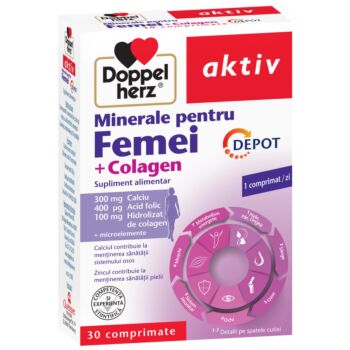 Minerale pentru femei + Colagen DEPOT, 30 comprimate Doppelherz