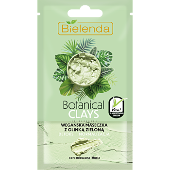 Masca vegana de fata cu argila verde 8g-Bielenda