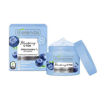 Crema-spuma hidratanta cu efect de iluminare 40g-Bielenda