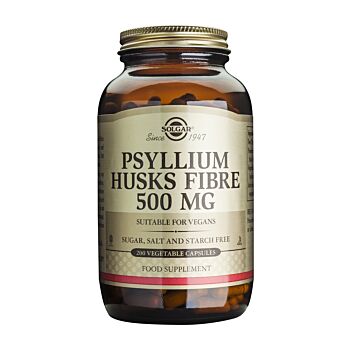 PSYLLIUM HUSKS FIBRE 500MG, 200VEG CAPS