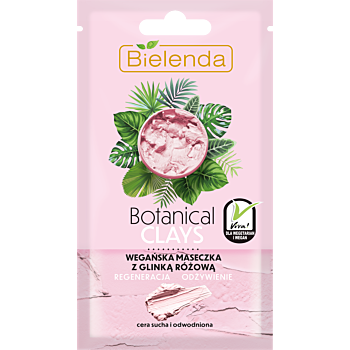 Masca de fata vegana cu argila roz 8g-Bielenda