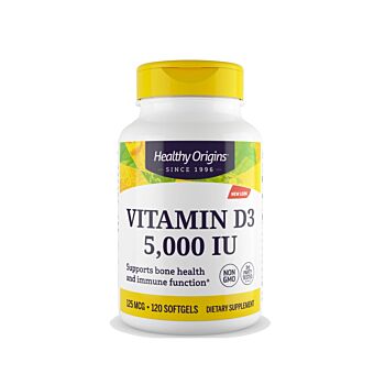Vitamina D3 5000IU 120 capsule moi - Healthy Origins