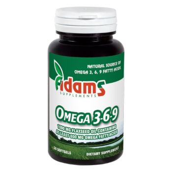 Omega 3-6-9 Ulei din Seminte de In 30cps Adams Vision
