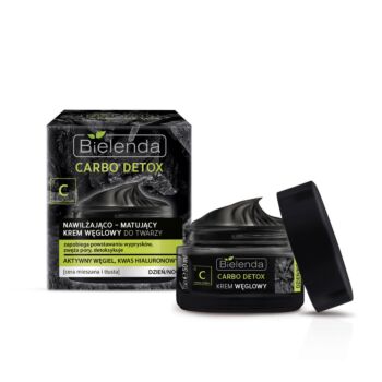 Crema de fata hidratanta si matifianta cu carbune zi/noapte 50ml