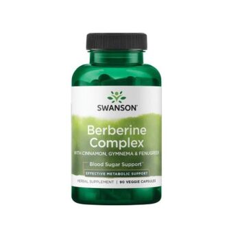 Berberine Complex with Cinnamon, Gymnema & Fenugreek 90 Capsule - Swanson