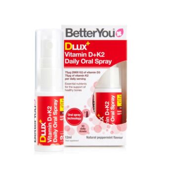 Dlux+ Vitamin D3+K2 Oral Spray (12ML) - BetterYou