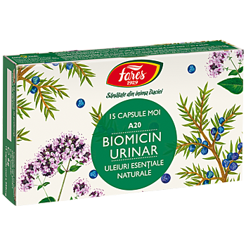 Biomicin urinar, A20, 15 capsule moi