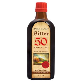 Bitter 50 Plante de Leac cu Ganoderma tinctura 200ml Dacia Plant