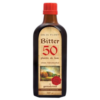 Bitter 50 Plante de Leac cu Ganoderma tinctura 500ml Dacia Plant