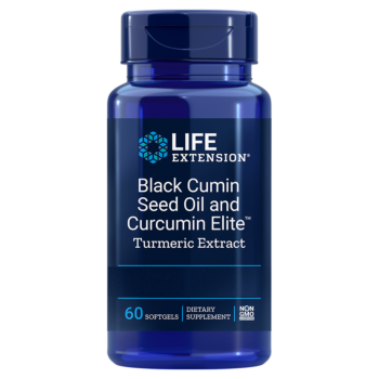 Black Cumin Seed Oil with Curcumin Elite Turmeric Extract 60capsule -Life Extension