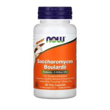 Saccharomyces Boulardii 5 Billion CFU 60 Capsules - NOW Foods