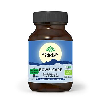 Bowelcare | Tranzit Intestinal, Combate Balonarea, 60 capsule vegetale