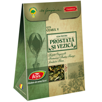 Ceaiul V – ceai pentru prostată și vezică, G75, 50 g ceai la pungă (rețetă originală Andrei Farago)