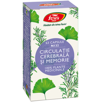Circulație cerebrală și memorie, N132, 63 capsule