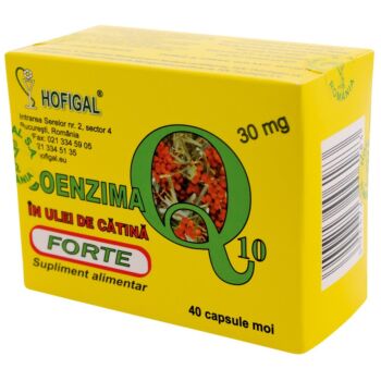 COENZIMA Q10 în Ulei de CATINA 30mg 40(capsule moi)Hofigal