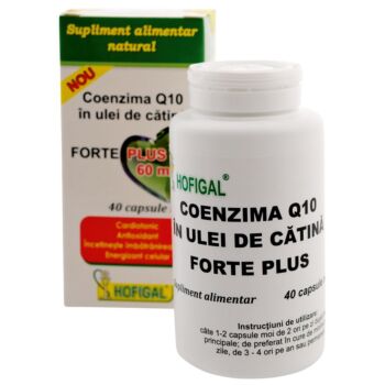 COENZIMA Q10 în Ulei de CATINA 60mg FORTE PLUS40cps Hofigal