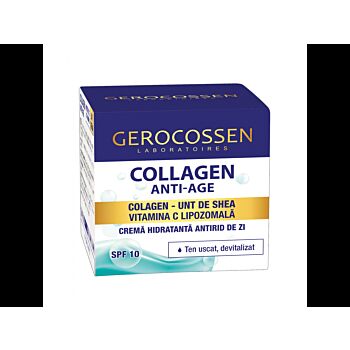 Crema hidratanta antirid de zi SPF 10 Collagen Anti-Age 50ml Gerocossen