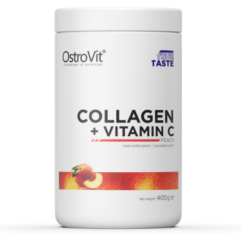 Collagen + Vitamin C pudra Piersici 400 g - Ostrovit 