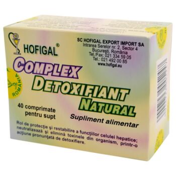 Complex detoxifiant natural 40 compr.Hofigal