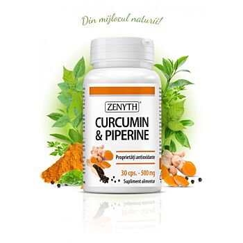 Curcumin & Piperine, 30 capsule