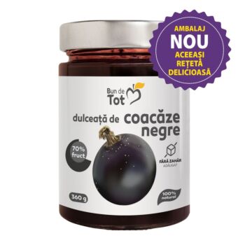Bun de Tot Coacaze Negre dulceata fara zahar - 360g Dacia Plant