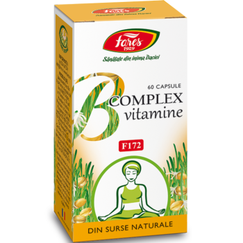 B complex vitamine naturale, F172, 60 capsule