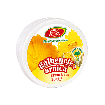 Gălbenele și arnică, C30,  20 g cremă Fares 