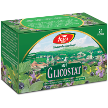 Glicostat, M95, ceai 20 plicuri Fares