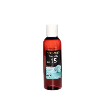Lapte de plajă SPF 15 cu ulei de morcov Herbagen