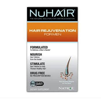 NuHair For Men Impotriva Caderii Parului 60 Tablete - Natrol