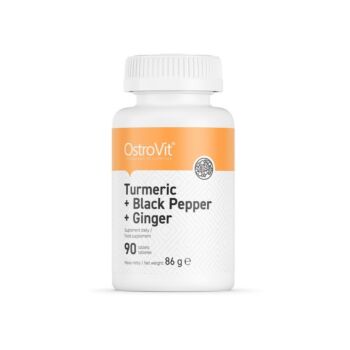Turmeric + Black Pepper + Ginger - 90 comprimate OstroVit 