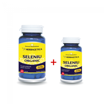 Seleniu Organic Herbagetica, 60+30 Capsule