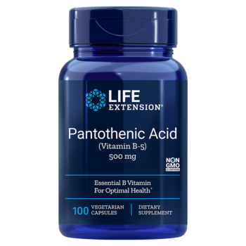 Pantothenic Acid Vitamin B5 500mg 100 capsule - Life Extension