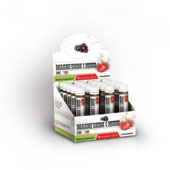 Magnesium Liquid + Vitamin C, Capsuni, 20 fiole x 25 ml. - Pure Nutrition