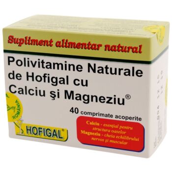Polivitamine - naturale de Hofigal cu Ca si Mg40cpr Hofigal