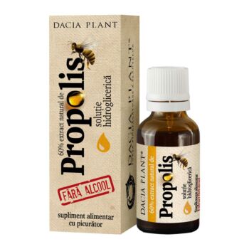 Propolis tinctura fara alcool cu picurator Dacia Plant