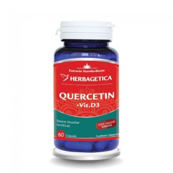 Quercetin cu Vitamina D3,60 capsule
